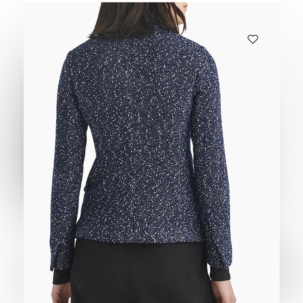 NWT rag & bone Slade Wool Tweed Blazer in Navy - Picture 4 of 13